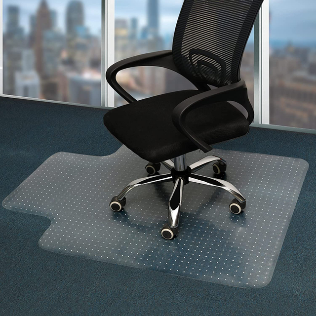 Waterproof Home Office Chair Mat with Studs for Carpet Floors