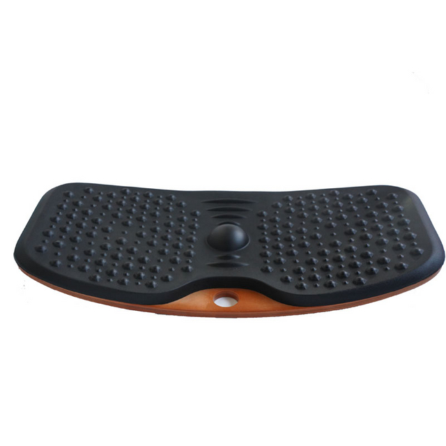 2 in 1 Anti Fatigue Fitness Balance Board Wooden Wobble Anti Fatigue Comfort Mat