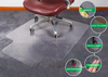 Clear Studded Office Chair Mat Lipped for Carpet