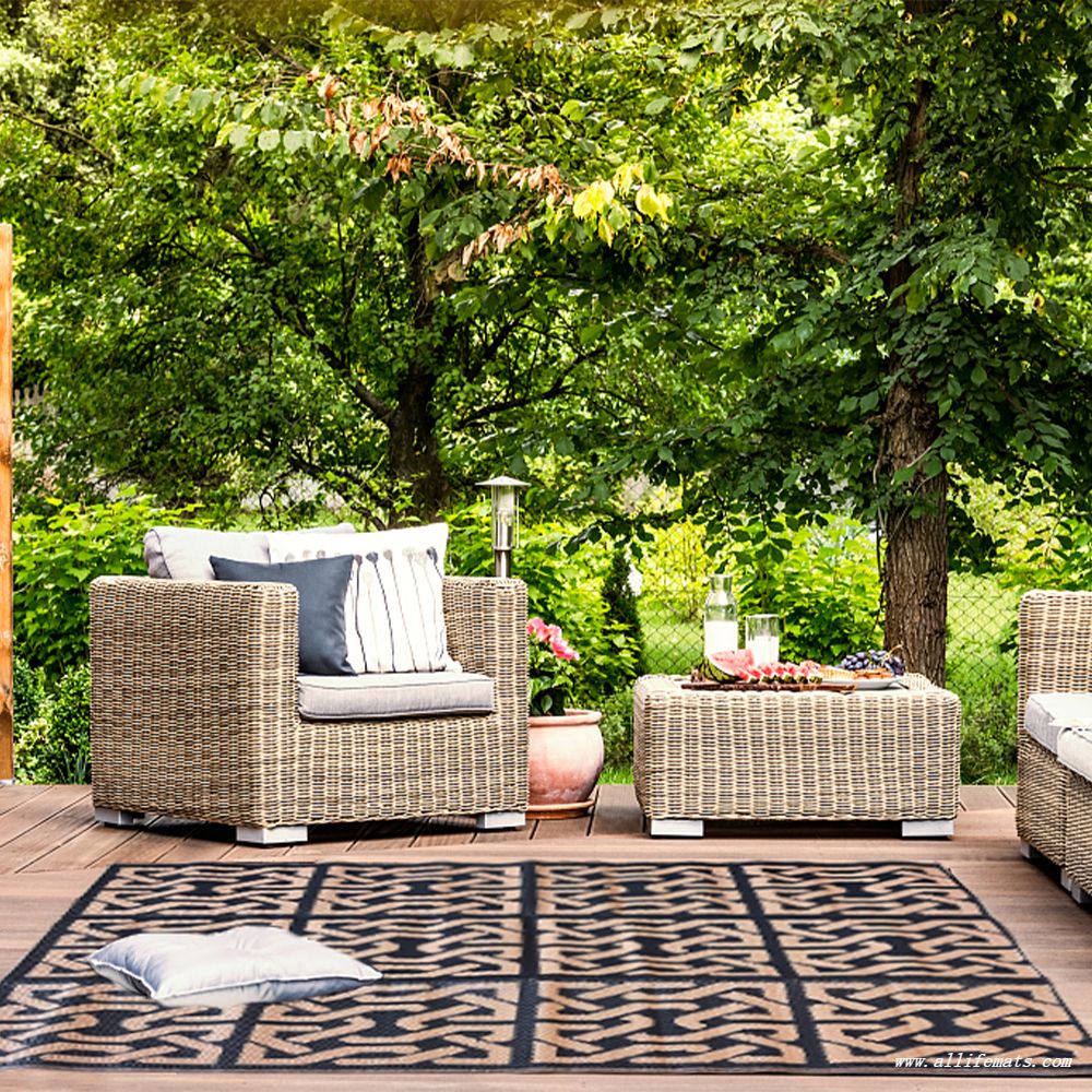 Manufacturers Waterproof Carpet RV Outdoor 100% PP Resistant Anti-UV Garden Rugs Patio Mat Recycled Plastic Carpet