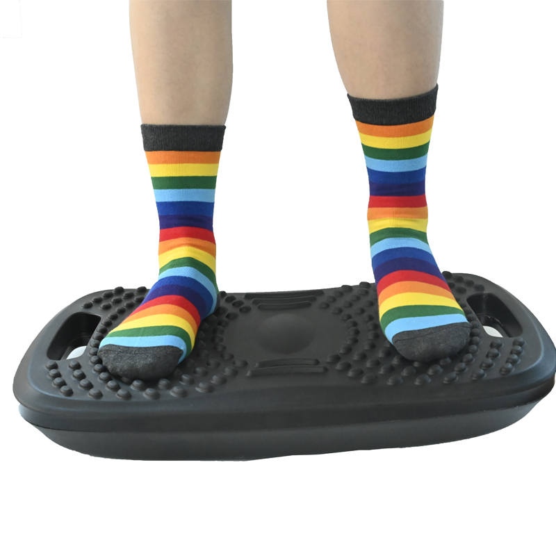 Plastic Wobble Anti Fatigue Balance Board for Standing Desk Stability Rocker with Ergonomic Design Comfort Floor Mat