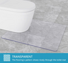 Toilet Bath Mat U-Shaped Crystal Clear Commode Contour Rug Bathroom Mat for Toilet Base Non-Slip Waterproof Wipe to Clean and Dries Quickly