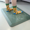 Customized Printed Pattern Logo Memory Foam Anti Fatigue Kitchen Floor Mat