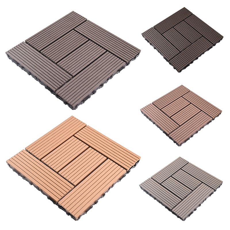 WPC WOOD PLASTIC TILE Wood Plastic Composite Patio Deck Tiles