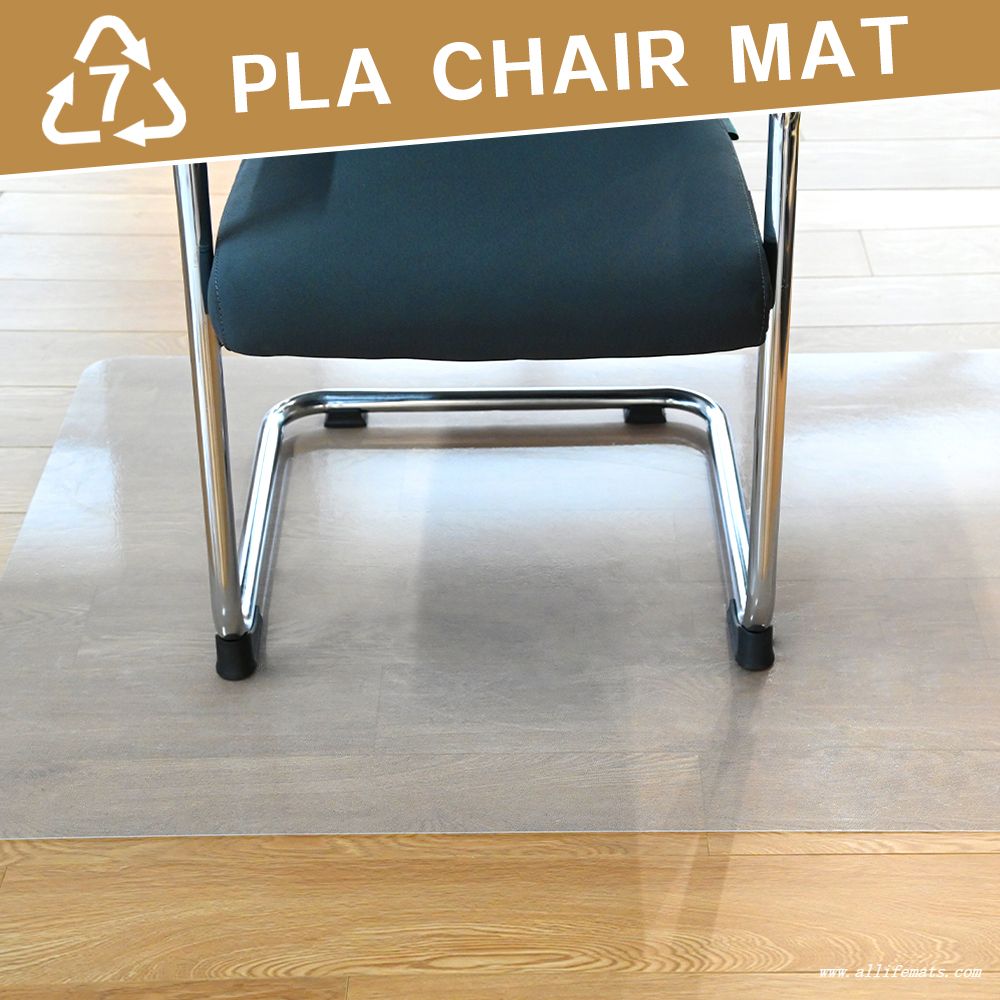 Degradable New Materials PLA Office Chair Mat Floor Protector for Tile