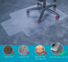 Clear PVC Computer Desk Office Chair Mat Convex 