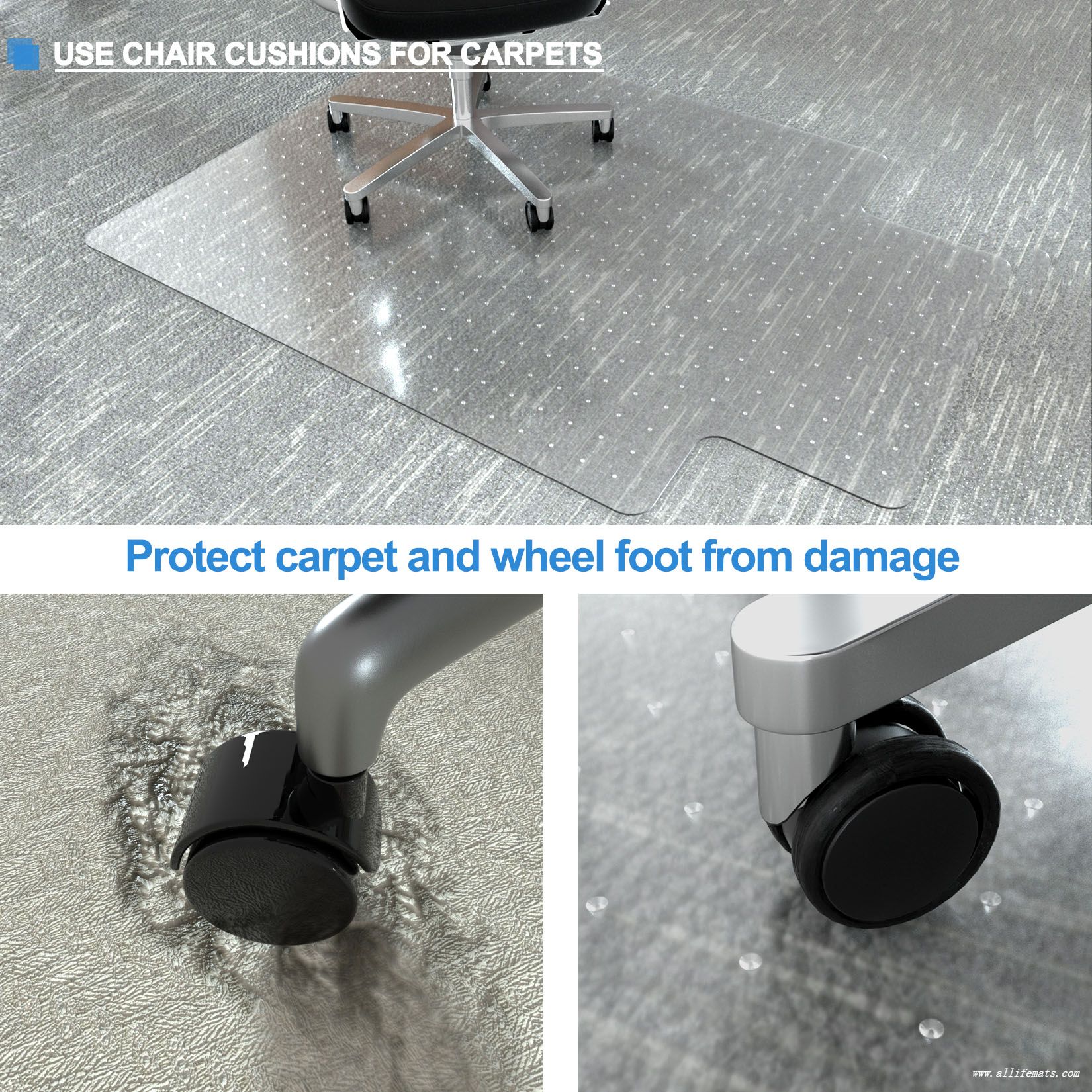 POLYCARBONATE CHAIR MAT FOR CARPET