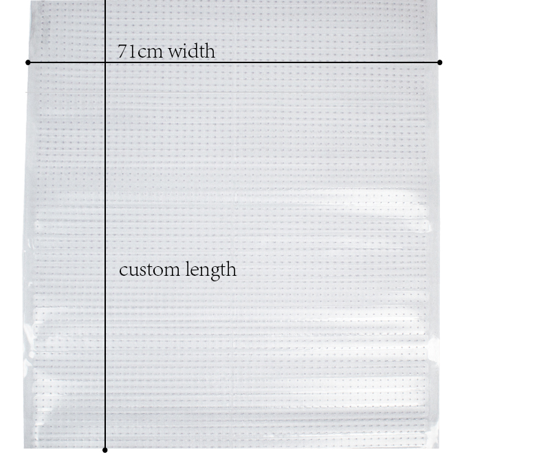 Custom Size Deep Pile Carpet Runners Floor Protector Clear Easy-to-Clean Plastic Mat for Hallway Living or Dining Room Use