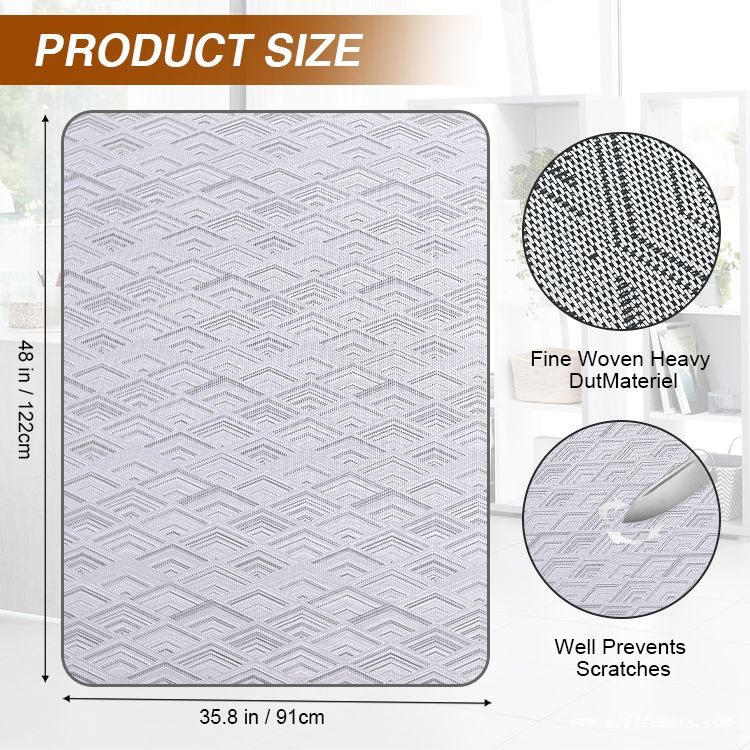 Antislip Textilene Chair Mat for Home Office