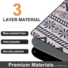 National Pattern Polyester Surface Foldable Chair Mat for Office