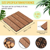Outdoor Wood Plastic Decking Tiles WPC DIY Interlock Tiles