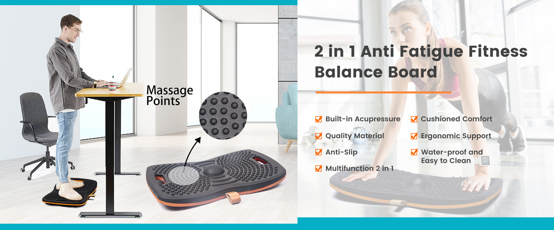 Anti-fatigue Fitness Balance Board