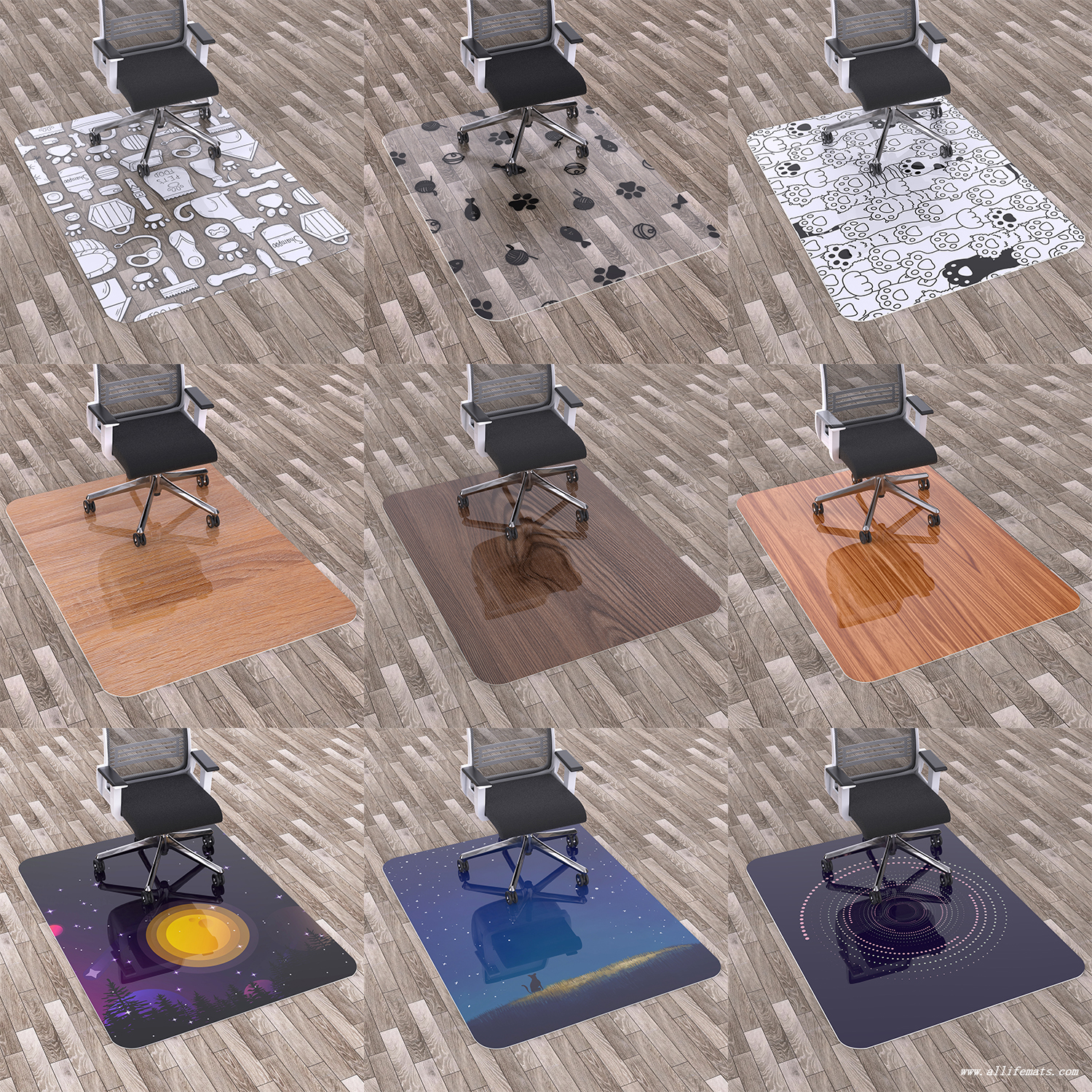 customized chair mat