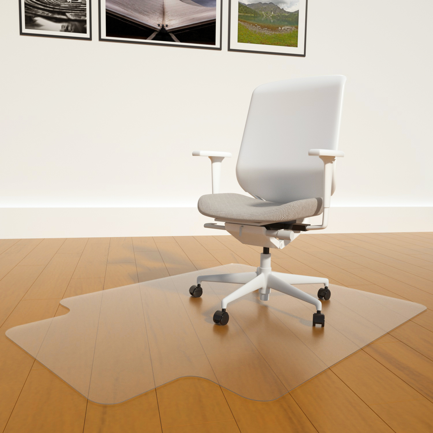 Vinyl Clear Office Chair Mat for Hardwood Floors
