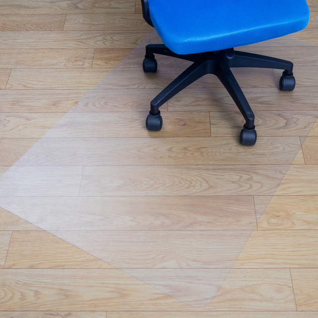 PVC Office Chair Mat for Hardwood Floor 75x120cm Rectangle