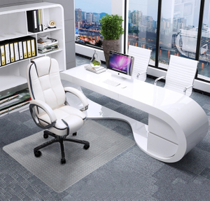 Vinyl Office Computer Chair Mat for Low Pile Carpeted Floor