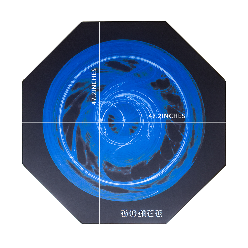 High Quality OEM Pattern Decorative Waterproof E-sport Gaming Chair Mat NR Foam Floor Protector Manufacturer