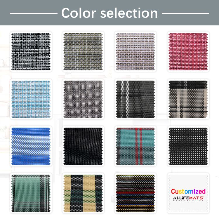 Antislip Textilene Chair Mat for Home Office