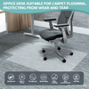 Milk White PP Foldable Chair Mat 