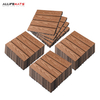 Outdoor Wood Plastic Decking Tiles WPC DIY Interlock Tiles