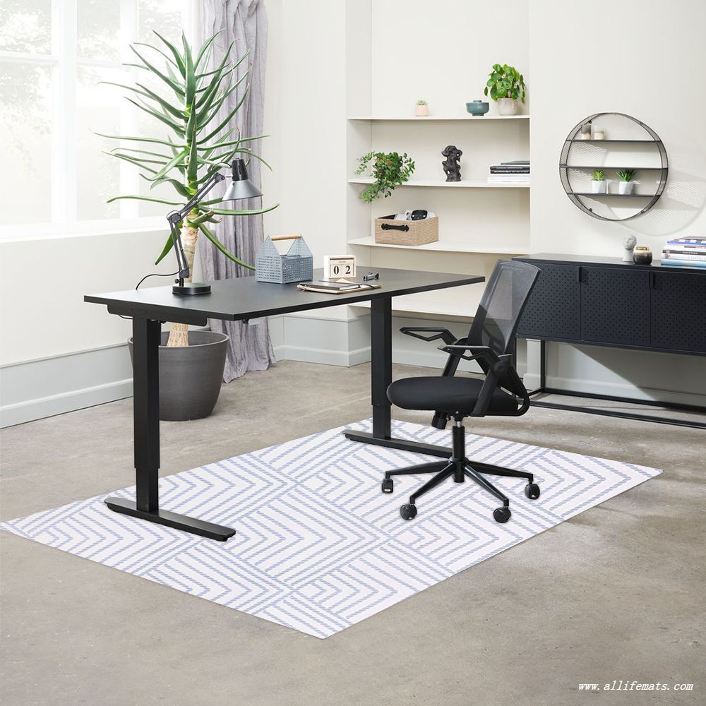 ALLIFEMATS Little Daisy Pattern Chair Mat for Wood Floor