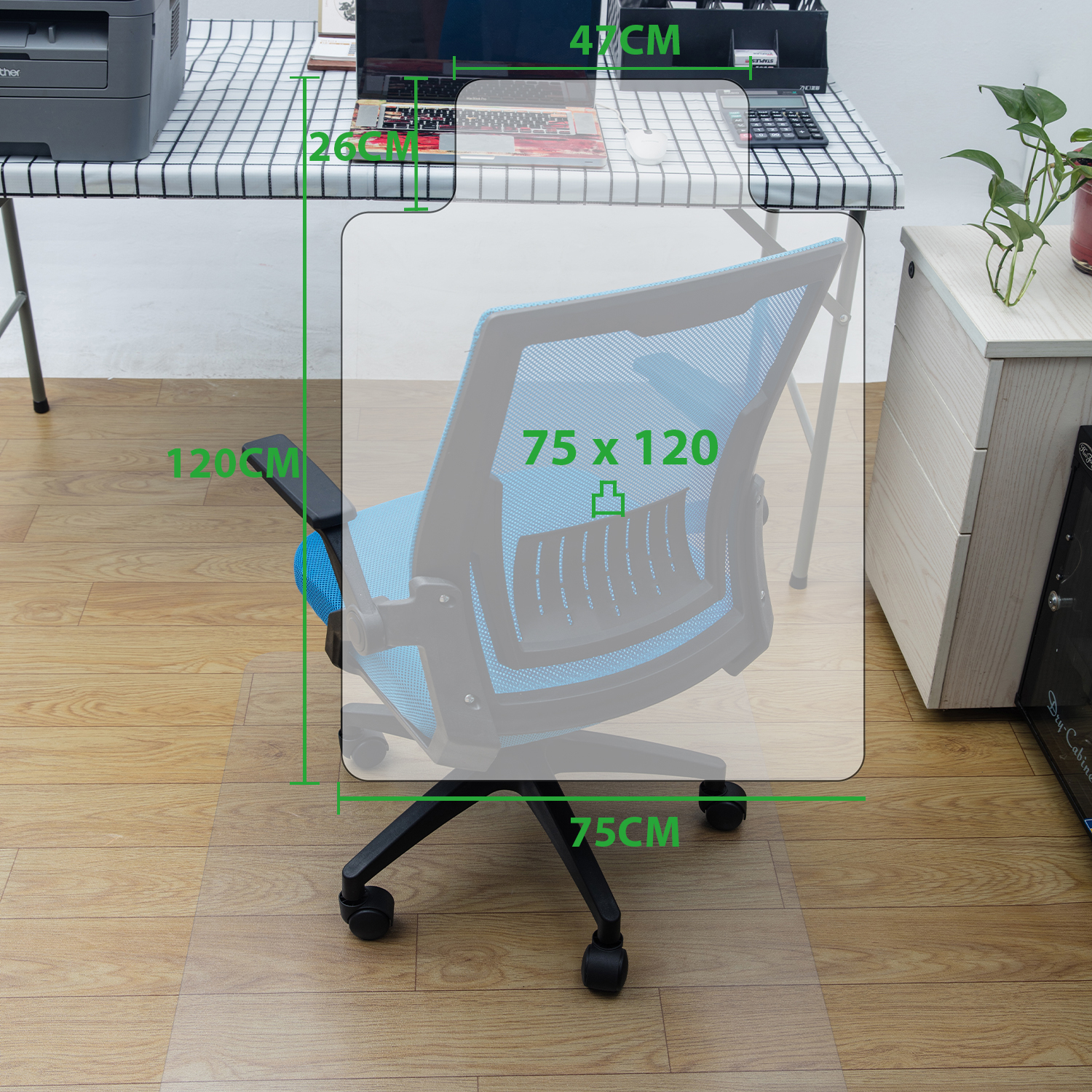 Waterproof Transparent Floor Protector Office Chair Mat