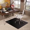 Black Office Chair Mat for Hardwood Floor