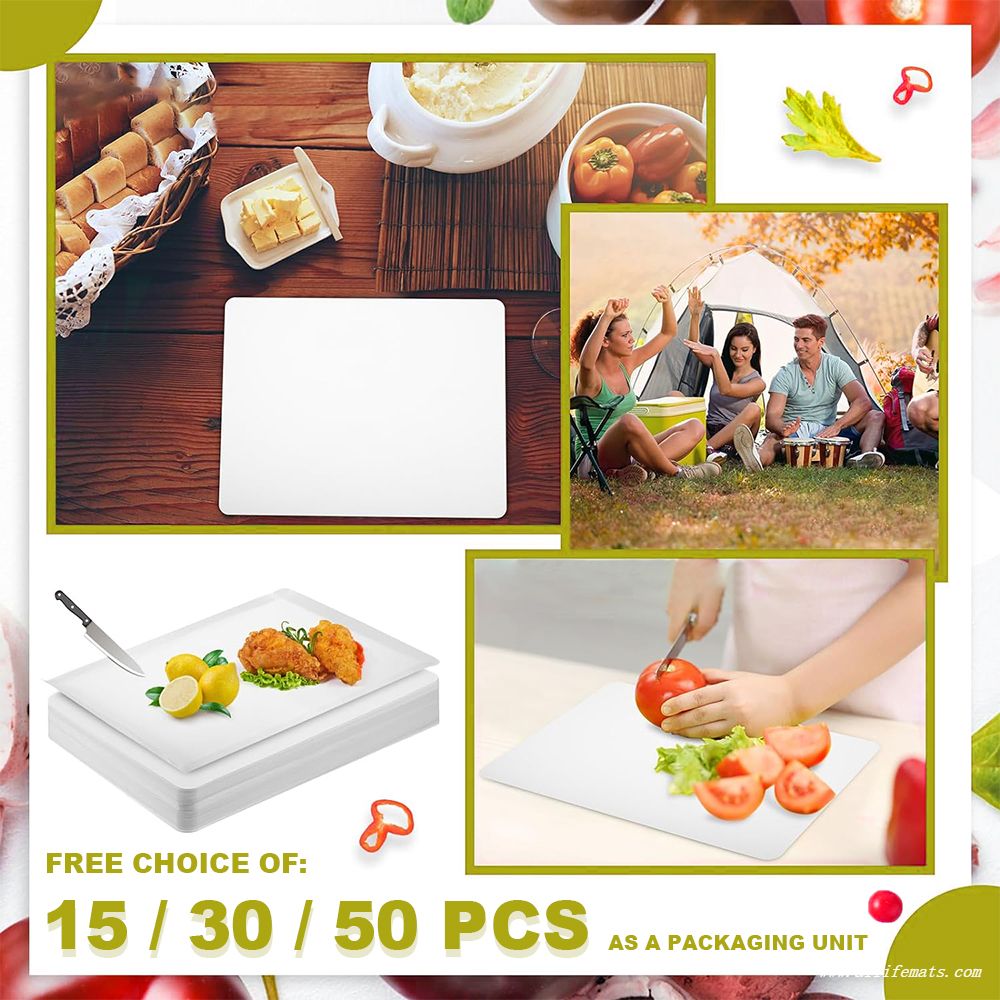 Food Grade Plastic Cutting Board Mats Countertop PP Disposable Cutting Board