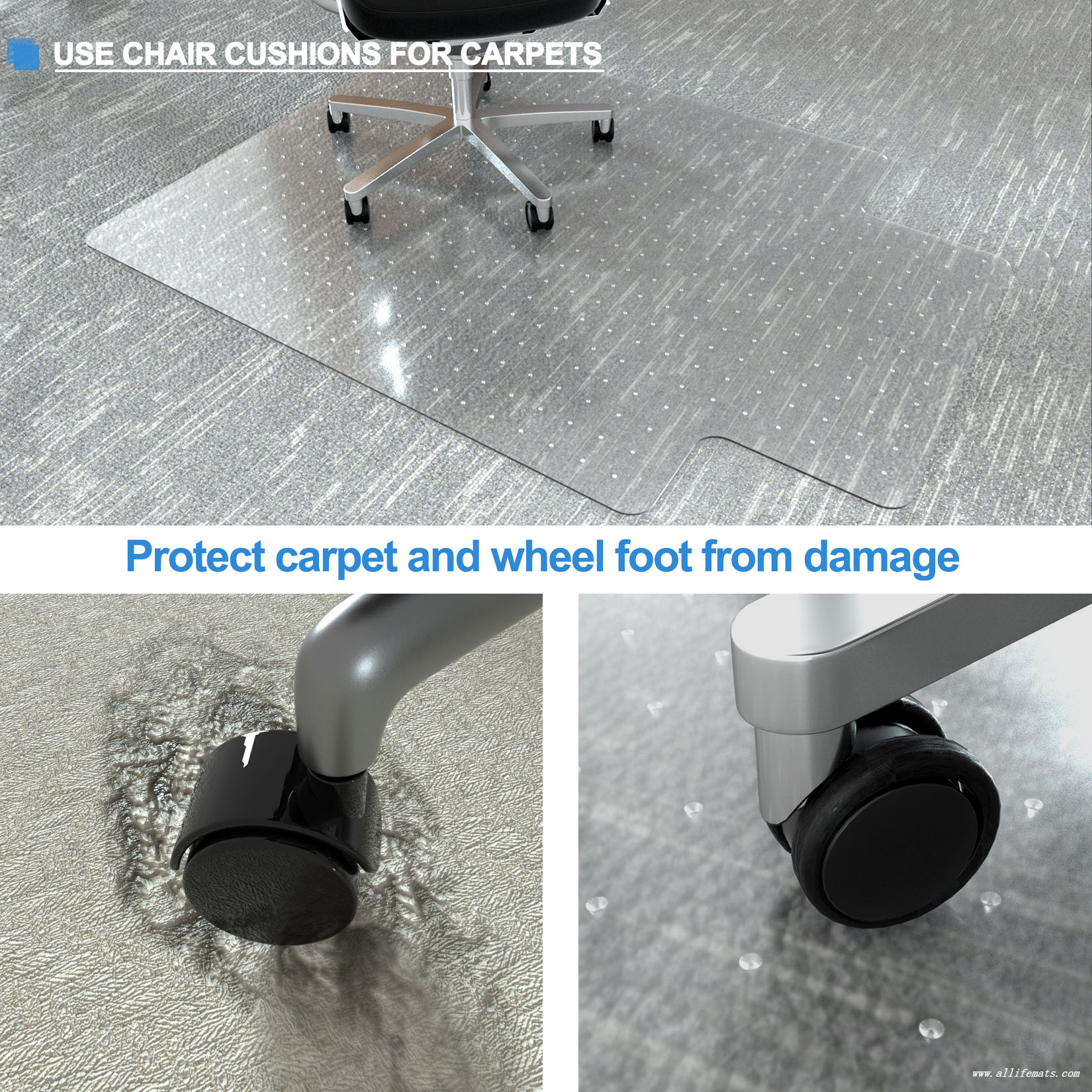 PET Office Chair Mat for Carpet
