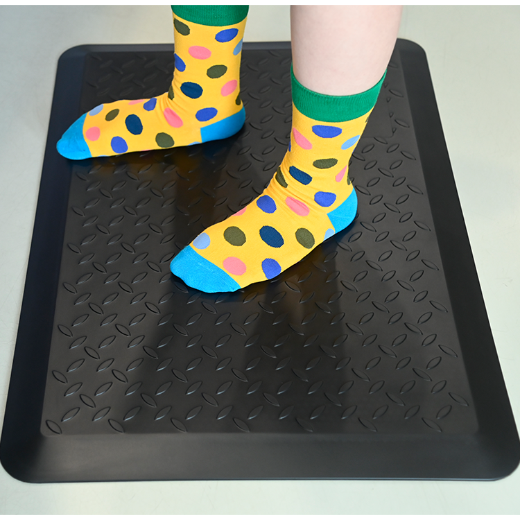 100% PU Anti Fatigue Comfort Floor Mat Industrial Mat Black Non Slip Waterproof and Stain Resistant 