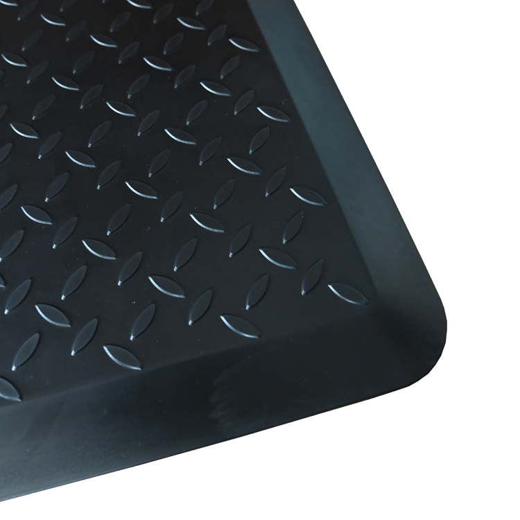 100% PU Anti Fatigue Comfort Floor Mat Industrial Mat Black Non Slip Waterproof and Stain Resistant 