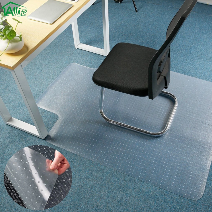 Clear Studded Office Chair Mat Lipped for Carpet