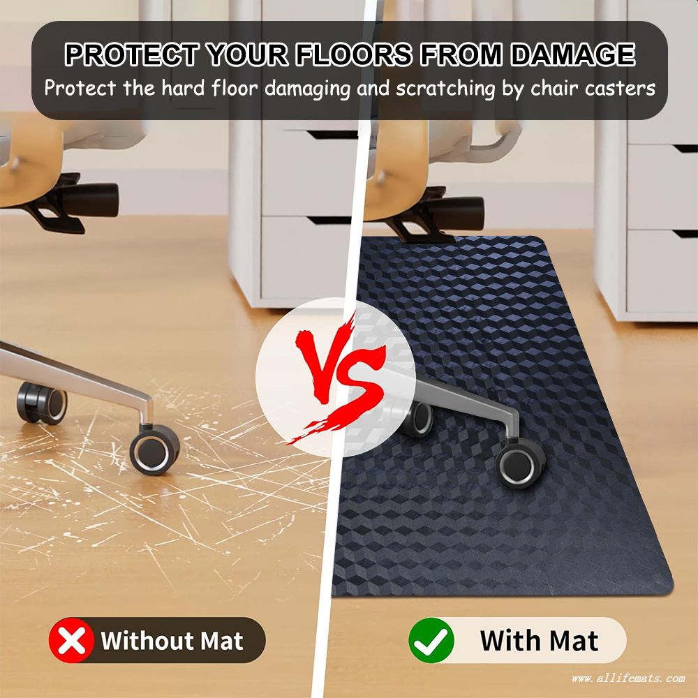 3D Pattern Chair Mat for Wood Floor
