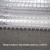 Custom Size Deep Pile Carpet Runners Floor Protector Clear Easy-to-Clean Plastic Mat for Hallway Living or Dining Room Use