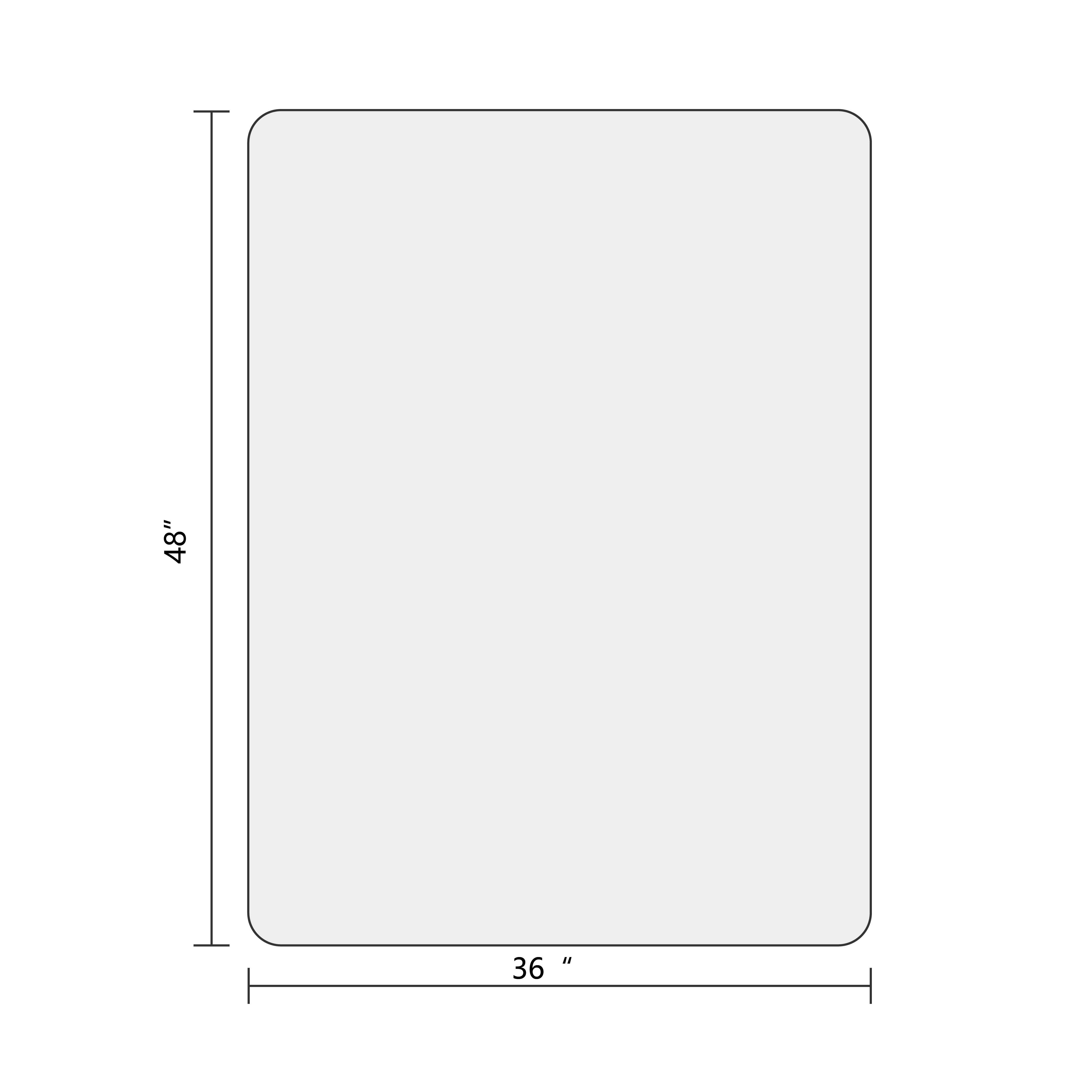 Customizable Amazon PVC Office Desk Chair Mat 36x48 inch
