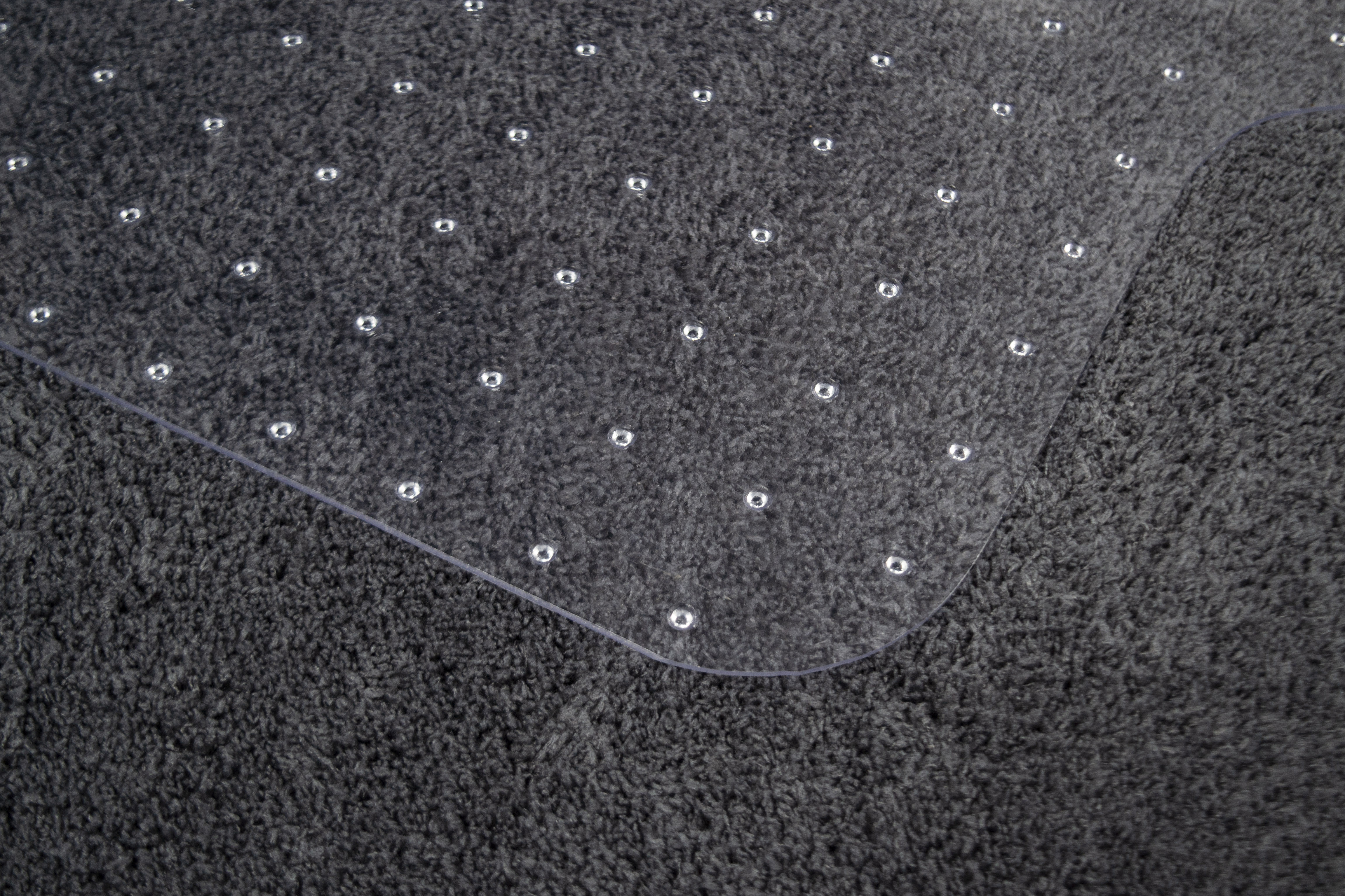 Clear Studded Office Chair Mat Lipped for Carpet