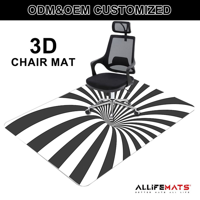 3D Pattern Chair Mat for Wood Floor