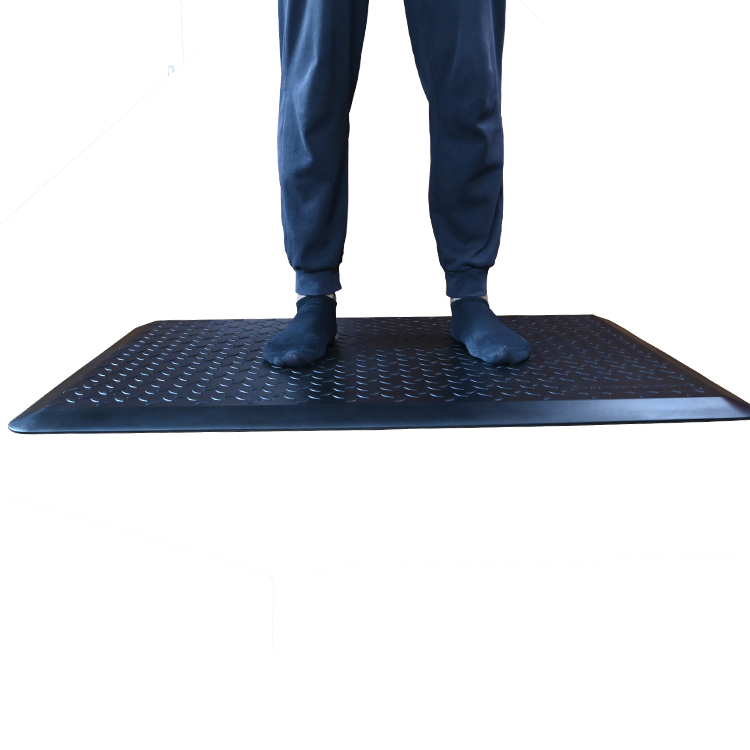 100% PU Anti Fatigue Comfort Floor Mat Industrial Mat Black Non Slip Waterproof and Stain Resistant 