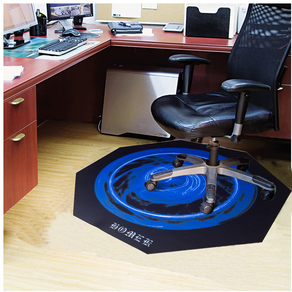 High Quality OEM Pattern Decorative Waterproof E-sport Gaming Chair Mat NR Foam Floor Protector Manufacturer