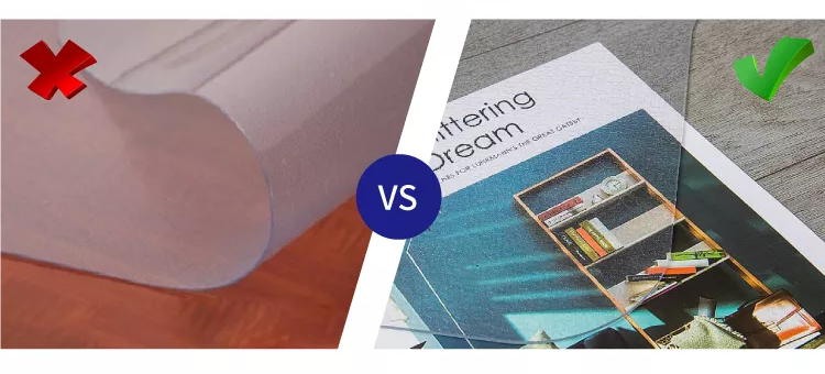 clear pvc chair mat
